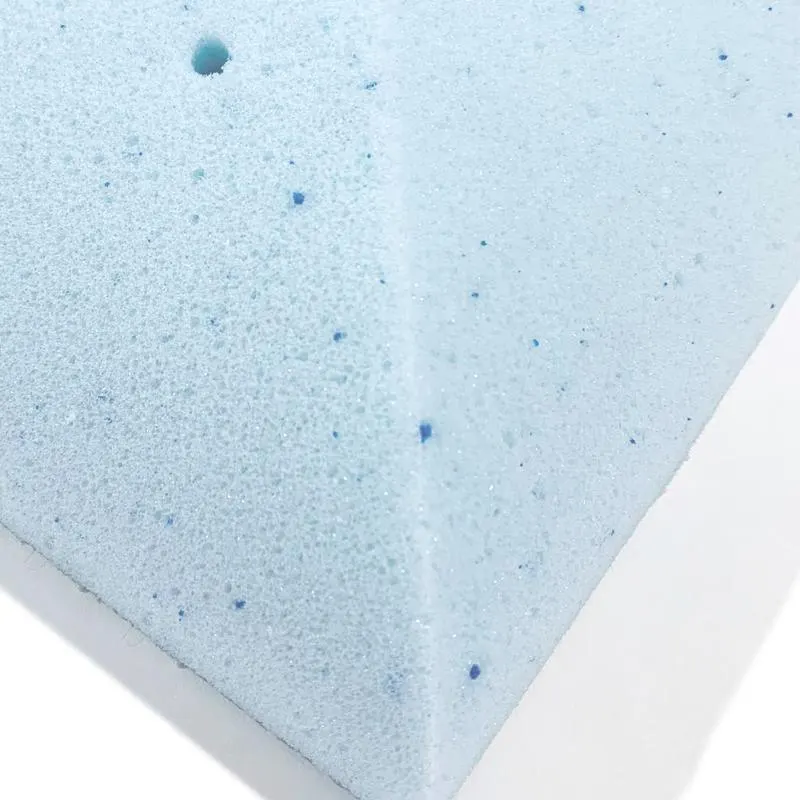 Cooling gel-infused memory foam pillow close-up