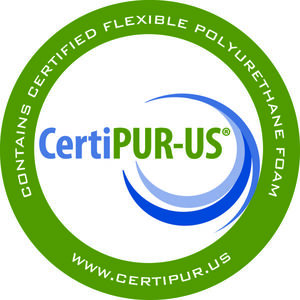 CertiPUR-US certified memory foam badge